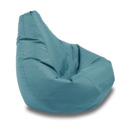 Пуф круша за деца 4-14 г., 160л., Nirvana Light - Teteron Aqua, За открито, Перящ се калъф, Пълнеж от Полистиролни перли