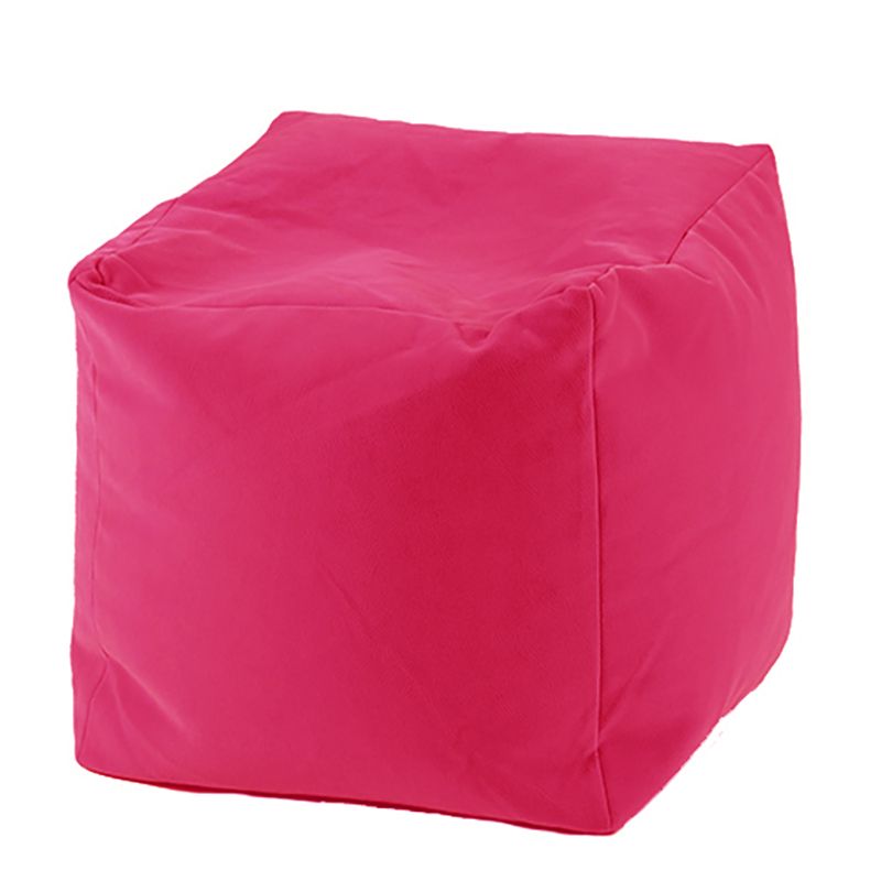 Пуф 80л., Табуретка Куб - Teteron Pink, Подходящ за използване на открито, Перящ се калъф, Пълнеж от Полистиролни перли