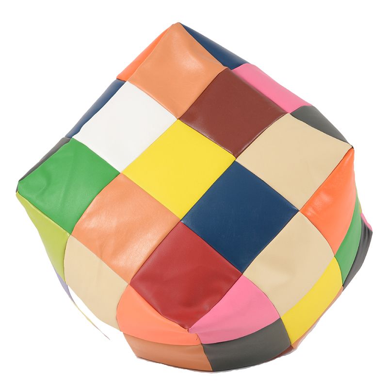 Пуф 130л., Табуретка Куб XL - Mozaic, Еко кожа, Пълнеж от Полистиролни перли, Цвят според складовата наличност