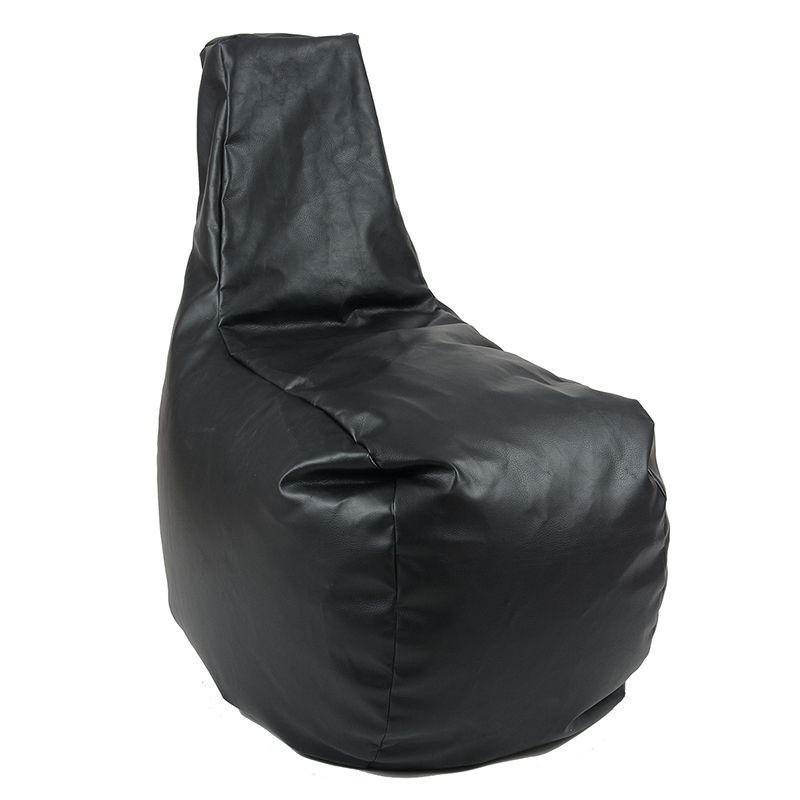 Пуф стол, 230л., Sunlounger Evo - Back 2 Black, PU кожа, Пълнеж от полистиролни перли