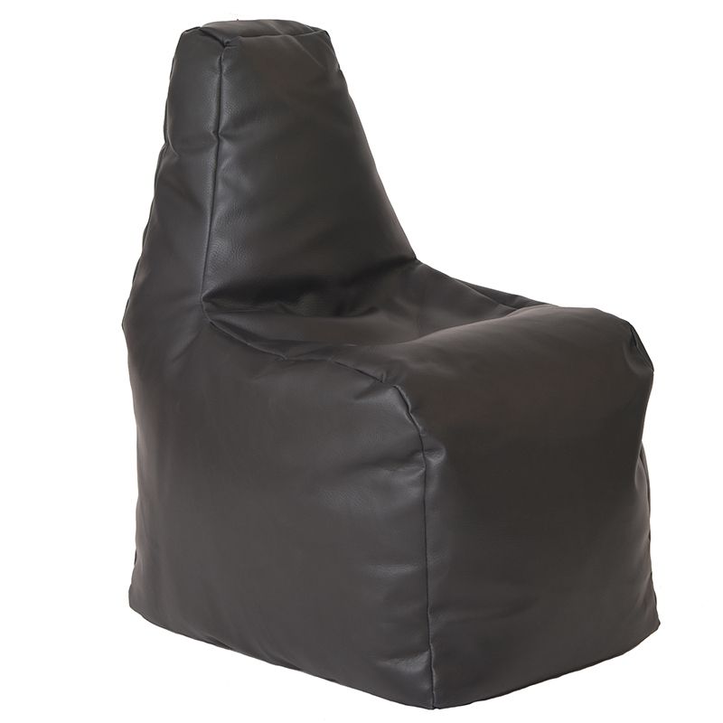Пуф стол за деца 2-8 г., 120л. Sunlounger Junior - Black Еко кожа, Пълнеж от Полистиролни перли