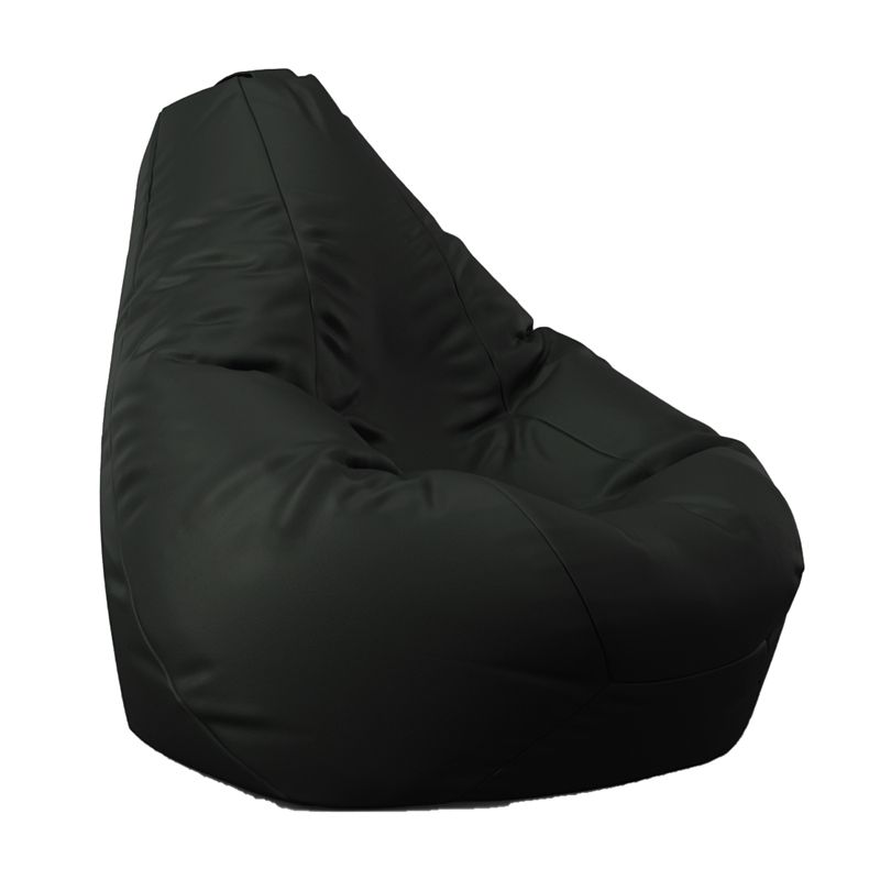 Пуф круша, 220л., Nirvana Hobbit - Back 2 black, PU кожа, Пълнеж от Полистиролни перли