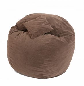 Комплект, Барбарон и декоративна възглавница 800л., King Size XL - Brown Muffin, Перящ се калъф, Трансформира се в легло, Пълнеж с микс от мемори пяна и дунапрен, Гама Plush honey