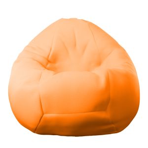 Пуф круша 520л., Nirvana Gigant - Orange, PU кожа, Пълнеж от полистиролни перли
