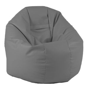 Пуф 330л., Relaxo XL - Dark Grey, PU кожа, Пълнеж от Полистиролни перли