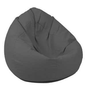 Калъф за пуф круша, 520л., Nirvana Gigant - Dark Grey, (Не съдържа пълнеж), PU кожа