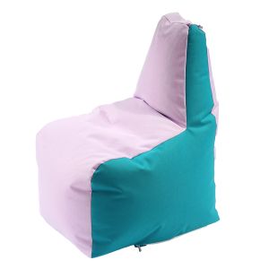 Пуф стол за деца 2-8 г., 120л. Sunlounger Junior - Panama Pink Clouds, Водоустойчив, Перящ се калъф, Пълнеж от Полистиролни перли
