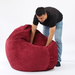 Пуф 330л., Relaxo XL - Teteron Yellow Quince, За открито, Перящ се калъф, Пълнеж от Полистиролни перли