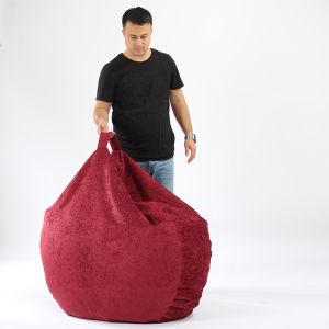 Пуф 330л., Relaxo XL - Teteron Yellow Quince, За открито, Перящ се калъф, Пълнеж от Полистиролни перли