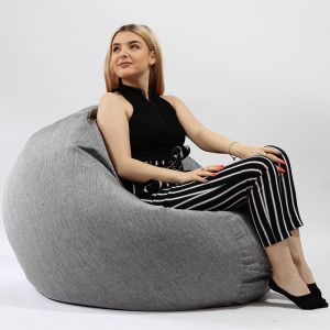 Пуф 330л., Relaxo XL - Yellow, Водоустойчив, Перящ се калъф, Пълнеж от Полистиролни перли