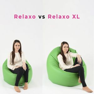 Пуф 330л., Relaxo XL - Grey, Водоустойчив, Перящ се калъф, Пълнеж от Полистиролни перли