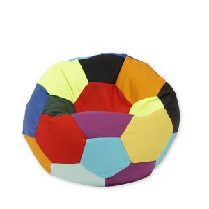 Пуф топка за деца 2-8 г., 130л. Telstar Junior - Mozaic, За открито, Перящ се калъф, Пълнеж от Полистиролни перли, Цвят според скалдовата наличност