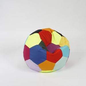 Пуф топка за деца 2-8 г., 130л. Telstar Junior - Mozaic, За открито, Перящ се калъф, Пълнеж от Полистиролни перли, Цвят според скалдовата наличност