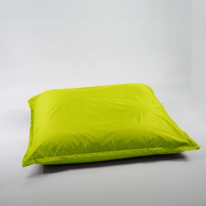 Пуф Голяма възглавница, 350л., Magic Pillow - Green Neon, Перящ се калъф, За открито, EPS перли