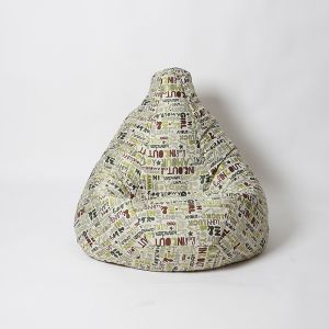Beanbag pear, 220л., Nirvana Hobbit, HOHOHO, Waterproof, Detachable cover, filling, print