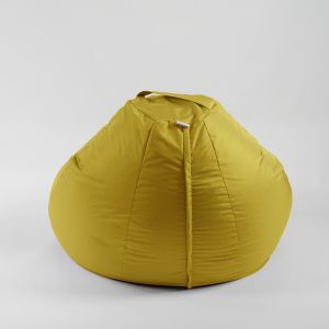 Пуф, круша, 520л., Nirvana Gigant - Teteron Yellow Quince, За открито, Перящ се калъф, Пълнеж от Полистиролни перли