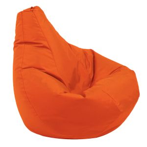 Пуф круша за деца 4-14 г., 160л., Nirvana Light - Panama Neon orange, Водоустойчив, Перящ се калъф, Пълнеж от Полистиролни перли