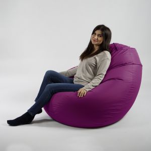 Пуф круша 520л., Nirvana Gigant - Panama Pink, Водоустойчив, Перящ се калъф, Пълнеж от Полистиролни перли