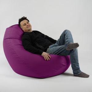 Пуф круша 520л., Nirvana Gigant - Panama Pink, Водоустойчив, Перящ се калъф, Пълнеж от Полистиролни перли