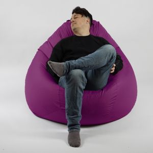 Пуф круша 520л., Nirvana Gigant - Panama Pink, Водоустойчив, Перящ се калъф, Пълнеж от Полистиролни перли