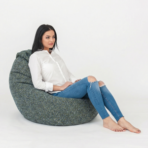 Пуф круша Nirvana Hobbit, мебелна дамаска, Nordic Field