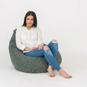 Пуф круша Nirvana Hobbit, мебелна дамаска, Nordic Field