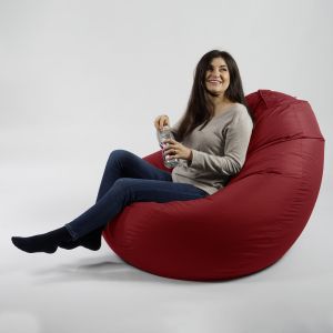 Пуф круша 520л., Nirvana Gigant - Teteron Red, За открито, Перящ се калъф, Пълнеж от Полистиролни перли