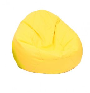 Пуф, круша, 520л., Nirvana Gigant - Yellow , Еко кожа, Пълнеж от Полистиролни перли