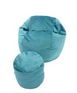 Комплект, Барбарон и табуретка за крака, 700л., King Size - Puddle, Перящ се калъф, Пълнеж с микс от мемори пяна и дунапрен, Трансформира се в легло, Гама Diamond